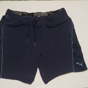 Puma Men's Dark Blue Athletic Shorts